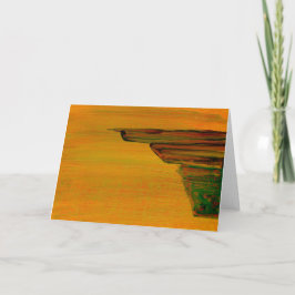 Cartão de saudação Abstrato amarelo