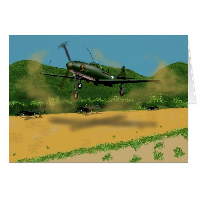 Cartão de saudação Airacorba (Frente Horizontal)