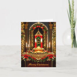Cartão de Saudação Altar da Igreja de Natal