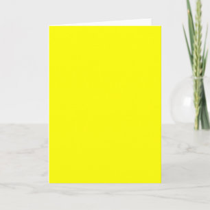 Cartão de saudação amarelo