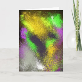 Cartão de Saudação Amarelo de Clusters