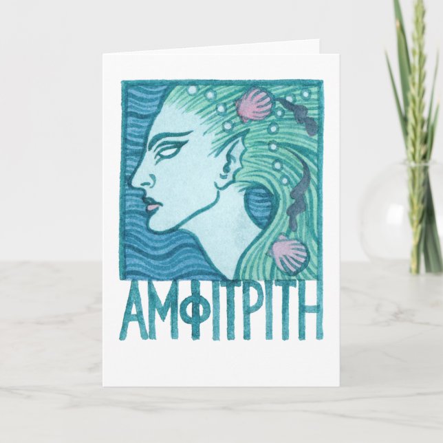 Cartão de Saudação Anmphitrite (Frente)