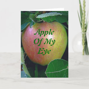 Cartão de Saudação "Apple Of My Eye" (fotografi