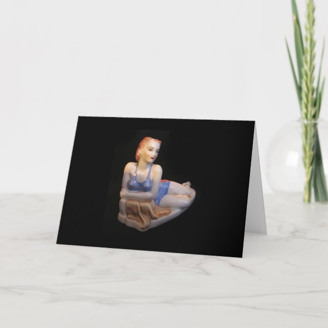 Cartão de Saudação Art Deco (Frente)