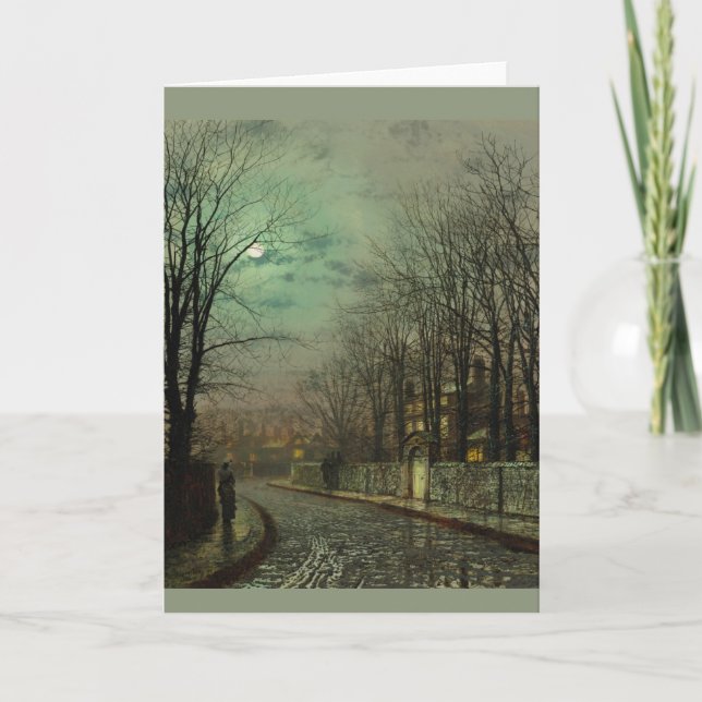 Cartão de Saudação Atkinson Grimshaw Tryst CC0610 (Frente)