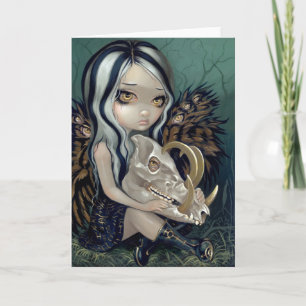 Cartão de saudação "Babirusa Skull"