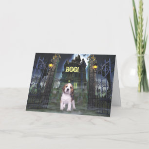 Cartão de Saudação Beagle Halloween
