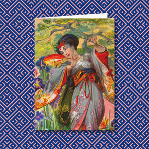 Cartão de Saudação Beijo Butterfly