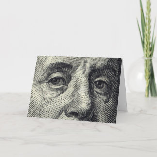 Cartão de Saudação Benjamin Franklin (Dentro de Di