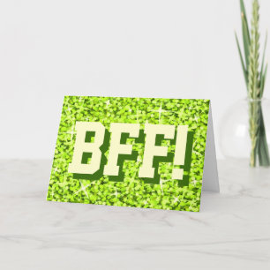 Cartão de saudação 'BFF!' do Limão Glitz
