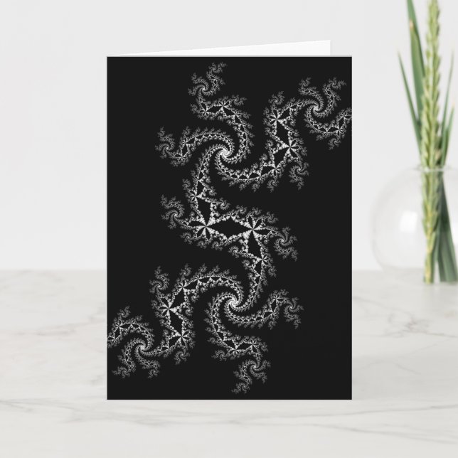 Cartão de saudação Black and White Julia 300488 (Frente)