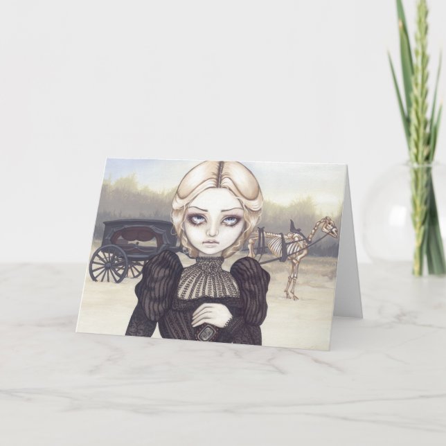 Cartão de Saudação "Bleak Mourning" (Frente)