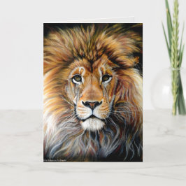 Cartão de Saudação Bold Lion