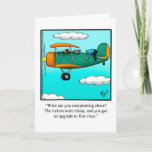 Cartão de Saudação Bon Voyage Humor<br><div class="desc">Divirta-se em espalhar o riso com este cartão de saudação hilário do Bon Voyage, do artista Bill Abbott; envie algumas risadas com seus votos de excelente viagem. O desenho de Bill Abbott, "Spectickles", que os quadrinhos internacionalmente sindicados, também apareceram em Hallmark U.K., Reader's Digest, Posto de sábado à noite e...</div>