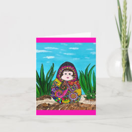 Cartão de saudação Boneca Matryoshka
