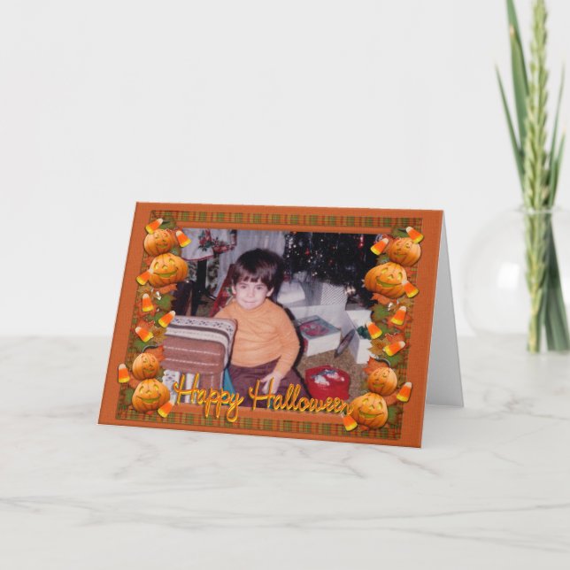 Cartão de saudação bonitinho de Halloween (Frente)