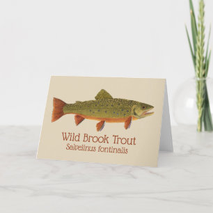 Cartão de Saudação Brook Trout
