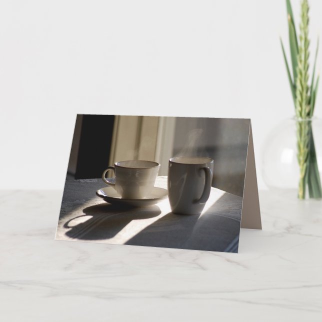 Cartão de Saudação Café Café (Frente)