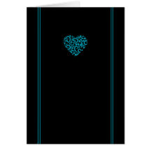 Cartão de Saudação Cardíaca de Acordo Minimalista 