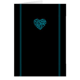 Cartão de Saudação Cardíaca de Acordo Minimalista 