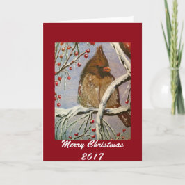 Cartão de Saudação Cardinho Cozy