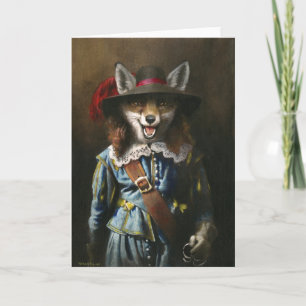 Cartão de Saudação Cavalier Fox