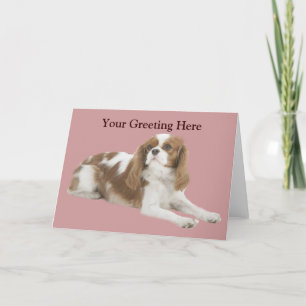 Cartão de Saudação Cavalier King Charles Spaniel