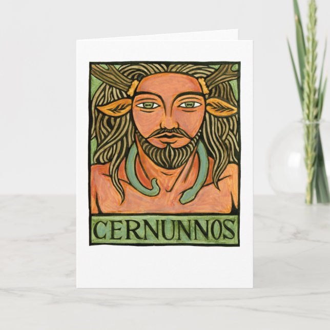 Cartão de Saudação Cernunnos (Frente)