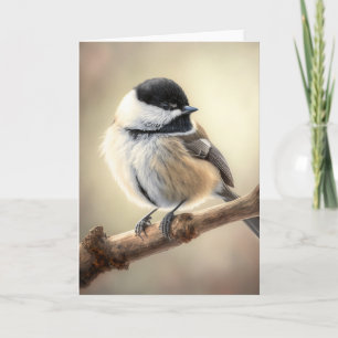 Cartão de Saudação Chickadee
