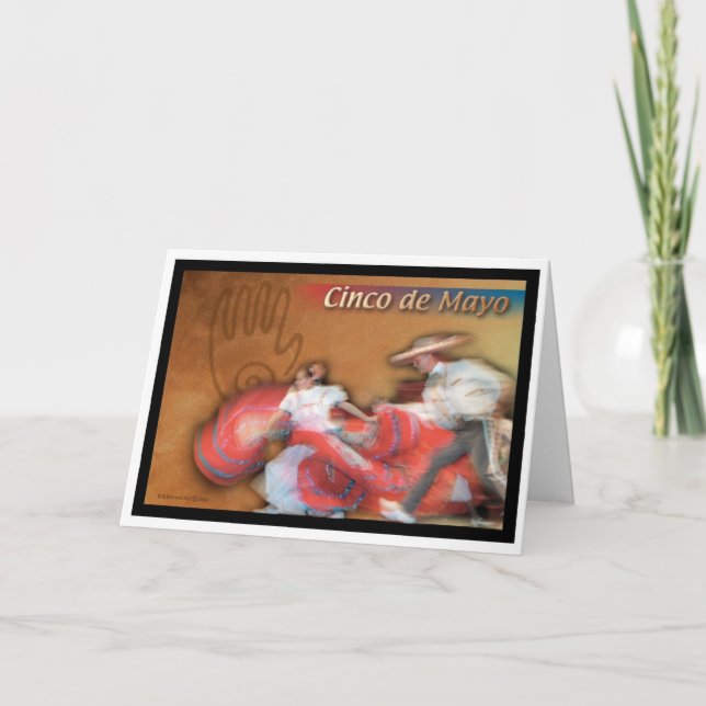 Cartão de saudação Cinco de Mayo (Frente)
