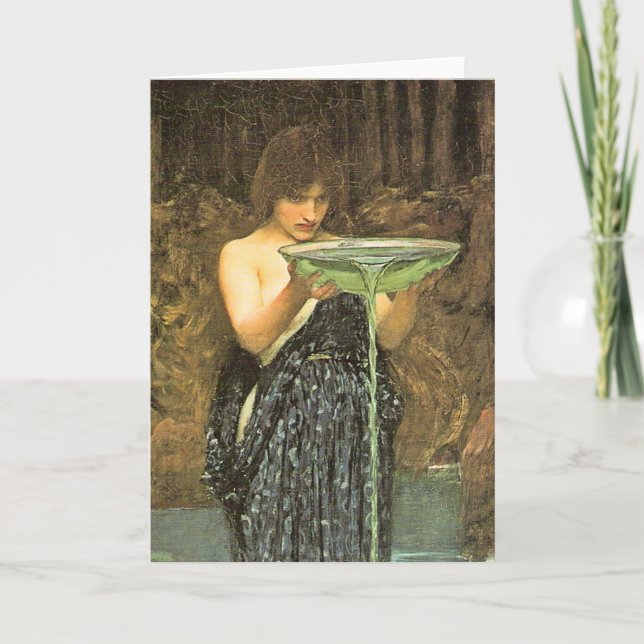 Cartão de Saudação Circe Invidiosa (Frente)