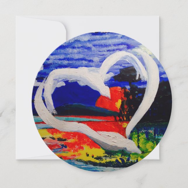 Cartão de saudação circular (Frente)