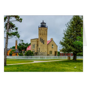 Cartão de saudação clara para pontos mackinac