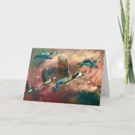 Cartão de saudação com o Assobio Branco