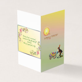 Cartão de saudação com tema de páscoa