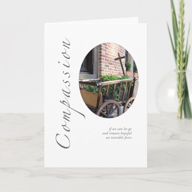 Cartão de Saudação Compaixão do Vagão (Frente)