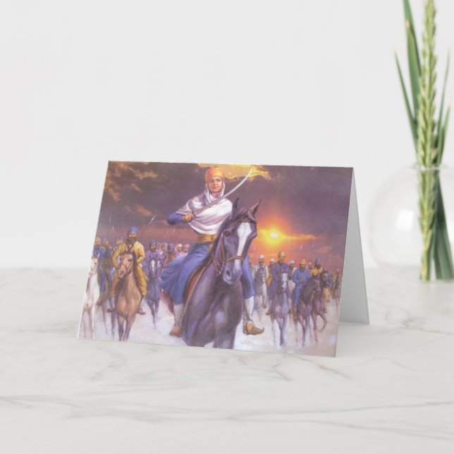 Cartão de Saudação Corajoso. (Frente)