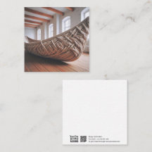 Cartão de Saudação Crochet Canoe