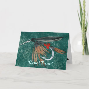 Cartão de Saudação "Cruel Trout"