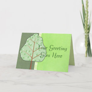 Cartão de Saudação da Árvore Woodland