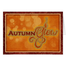 Cartão de Saudação da Estação de Queda de Brilho d