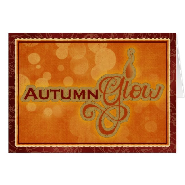 Cartão de Saudação da Estação de Queda de Brilho d (Frente Horizontal)