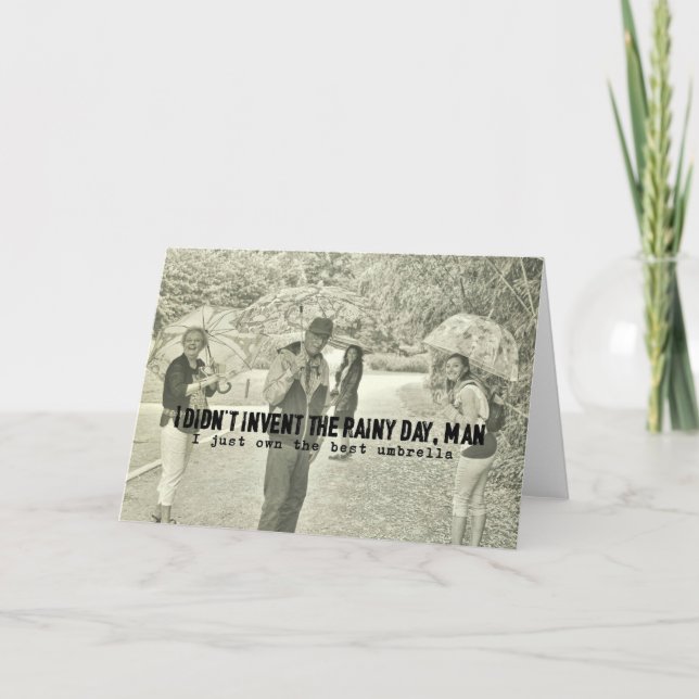 Cartão de Saudação da FESTA UMBRELLA (Frente)