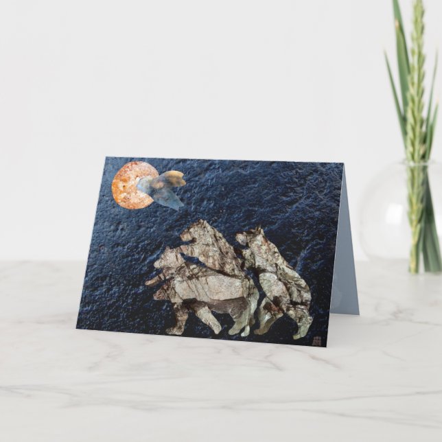 Cartão de saudação da Lua de Tangerine (Frente)