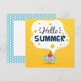 Cartão de Saudação da Melancia de Verão