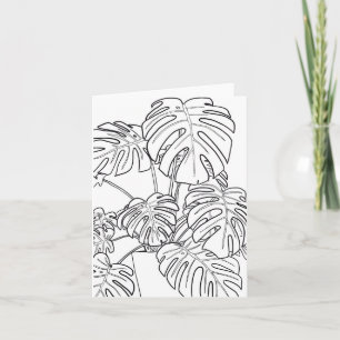 Cartão de saudação da planta do queijo preto e bra