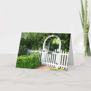 Cartão de Saudação da Porta do Jardim