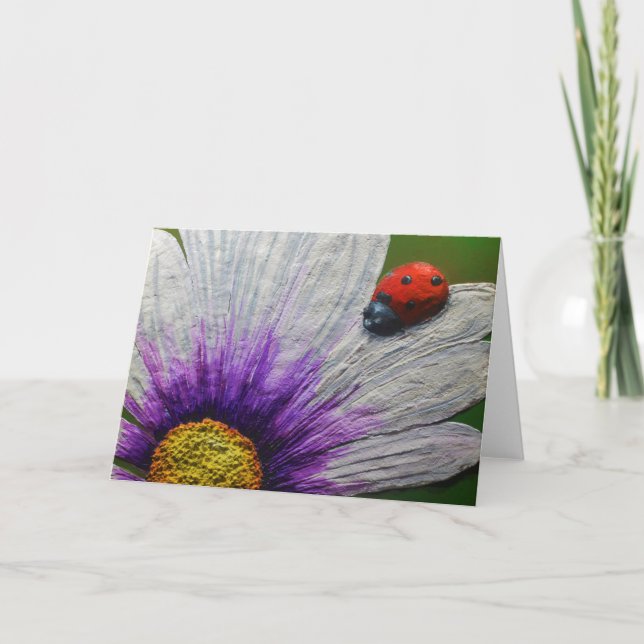 Cartão de Saudação da Senhora Sortuda pelo Artista (Frente)