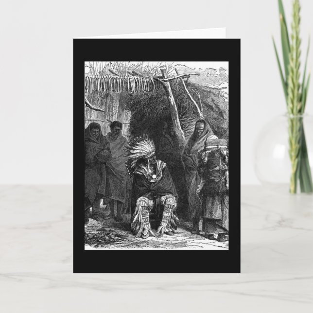 Cartão de Saudação da Tribo Indiana (Frente)