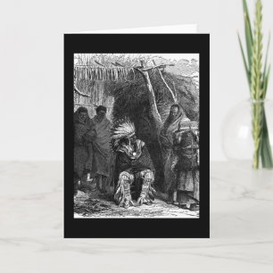 Cartão de Saudação da Tribo Indiana